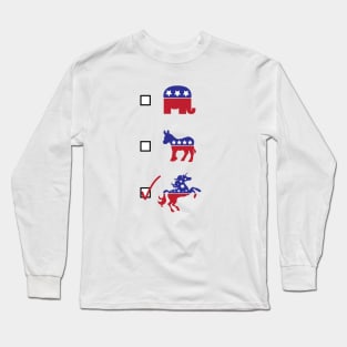 Vote Unicorn! Long Sleeve T-Shirt